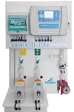 Sanikill Lite system, used to prevent Legionella and other water borne pathogens when applications require continuous potable water disinfection