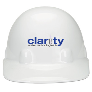 hard hat worn by best water treatment company in NYC