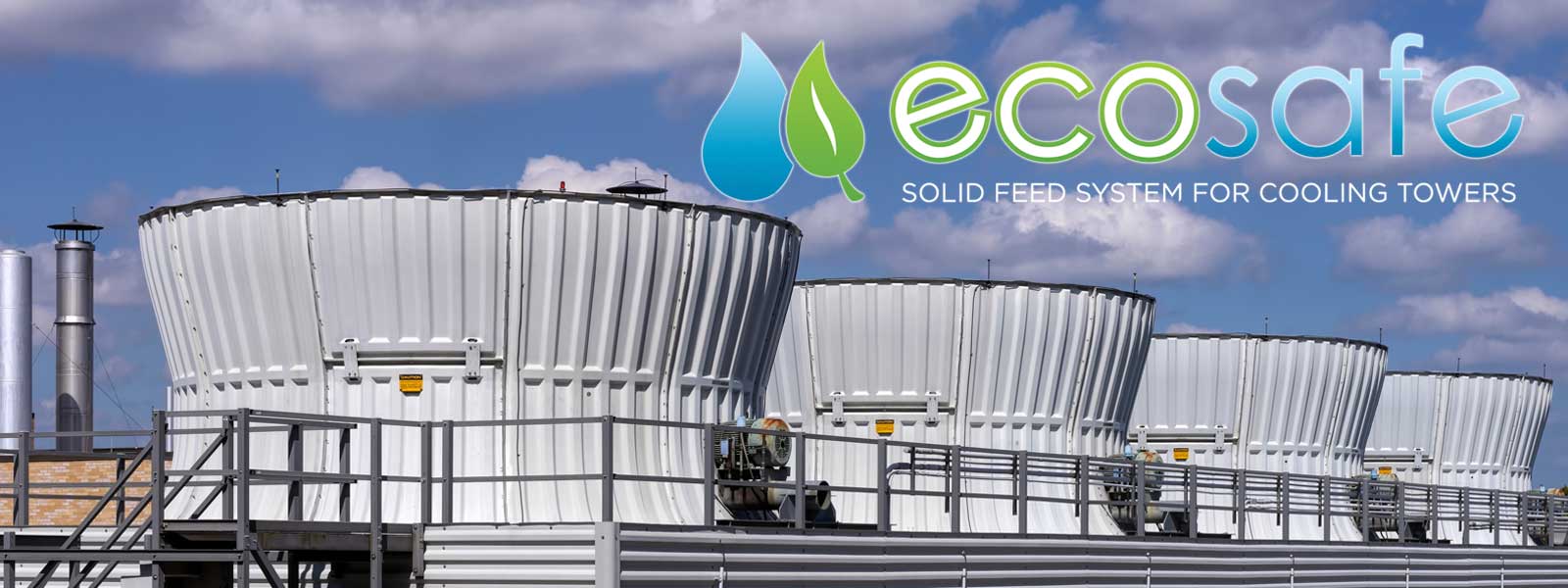 EcoSAFE solid feed water treatment for cooling towers