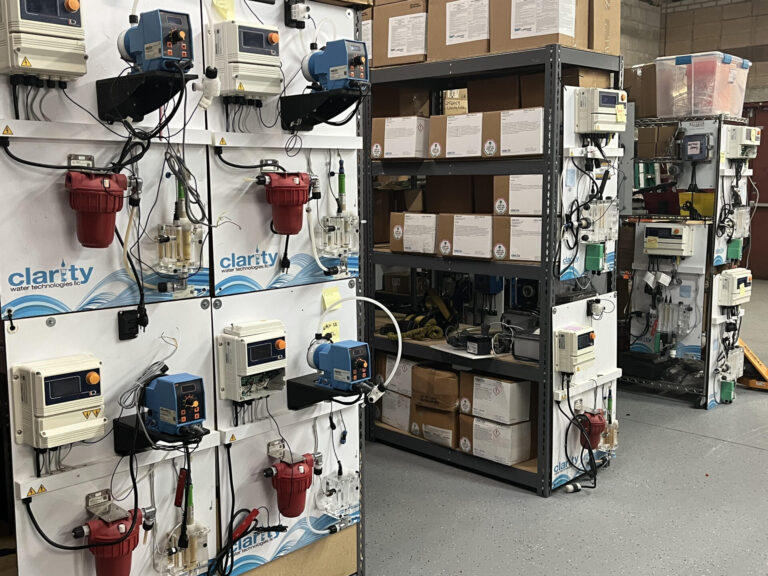 Clarity's inventory of water treatment equipment